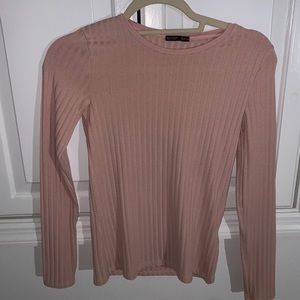 zara pink sweater